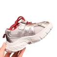 thumbnail image 6 of Retro Y2K Chunky Sneakers for Women Breathable Mesh Lightweight Platform Walking Shoes Trendy Athletic Trainers for Casual Streetwear All Day Comfort Grey Red Wine 22, 6 of 9