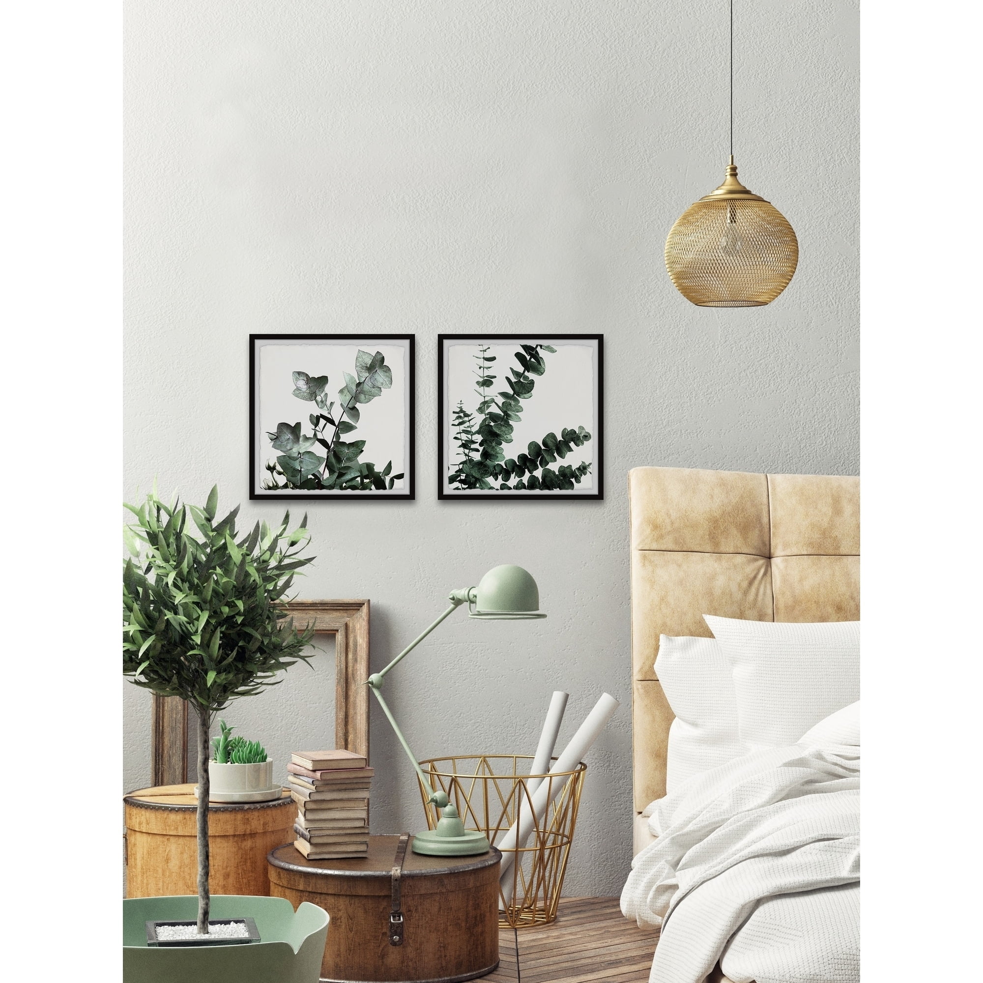 Marmont Hill Gum Tree Foliage Diptych