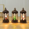 thumbnail image 5 of Linternas navideñas con pilas, linterna decorativa navideña de plástico portátil, luz nocturna para el hogar, 5 of 5