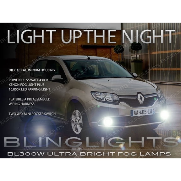 For 2013-2016 Renault Symbol III Xenon Fog Lamps Driving Lights Kit