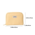 thumbnail image 3 of Gecau Student Large Capacity Stationery Bag Button Three Layer Of Canvas High Appearance Succinct Storage Pen Bag White Durable, 3 of 5