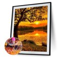 thumbnail image 1 of Cuadros Decorativos Kit de pintura de diamante 5D Sunset Lake Full Square Drill Rhinestone DIY Wall Arts DQrwqpou Nuevos Originales, 1 of 9