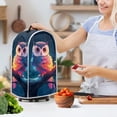 thumbnail image 3 of HELLHERO Coffee Machine Dust Cover Foldable with Hand Strap 15.94"H x 9.45"L x 7.28"W Stylish, Owl, 3 of 6