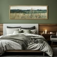 thumbnail image 3 of IDEA4WALL Extra Large Framed Canvas Print Wall Art Soft Pastoral Landscape Vintage Art Nature Wilderness Lonely Tree Retro Wall Decor Oversized Artwork Relax/Calm for Room Decor - 60"x20", 3 of 5