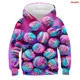 thumbnail image 4 of Sudadera con capucha para niños y niñas con estampado 3D de comida divertida, dulces, macarrones, ropa para adolescentes, jerséis de Nutella para niños, 4 of 5