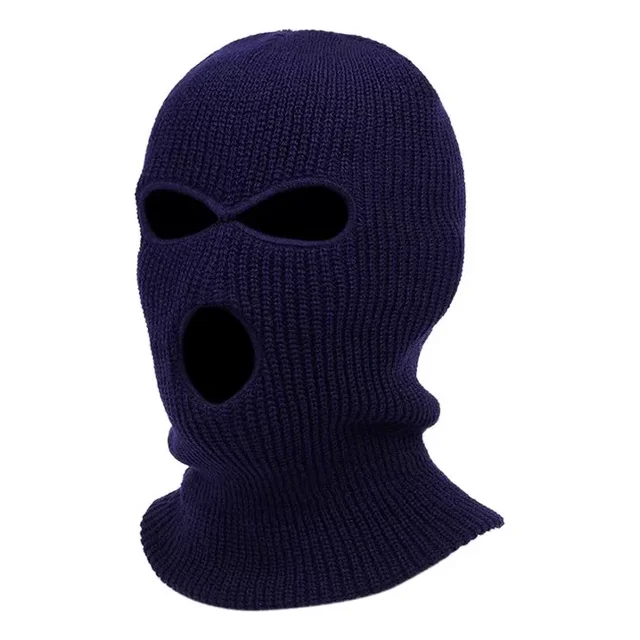 Evd-x Balaclava Tejida De 3 Orificios Pasamontañas Cosplay, Bandana, Motocicleta, Halloween, Termico, Ciclismo, Protección Uv, Sol, Viento Unisex Azul Navy