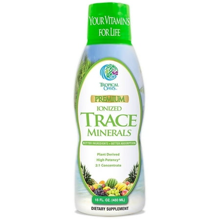Premium Natural - Premium Plant Based Trace Minerals - 74 Natural Organic Ionized Trace Minerals, 16 Oz, 32 Servings