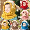 thumbnail image 5 of Baby Winter Warm Dog Scarf Hat Baby Cute Earflap Hood Scarves Beanie Skull Caps, 5 of 6
