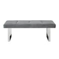 thumbnail image 4 of Inspired Home Kevin Velvet Backless Bedroom Bench, 4 of 10