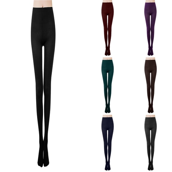 Xmyrz Fleece-Lined Leggings For Women Refreshing Weekend Classic Comfy Leisure Warm Leggings Tummy Control Leggings Winter Leggings