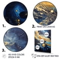 thumbnail image 3 of Designart "Dreaming Of The Mysterious Solar System" Our Solar System Canvas Wall Art, 3 of 7