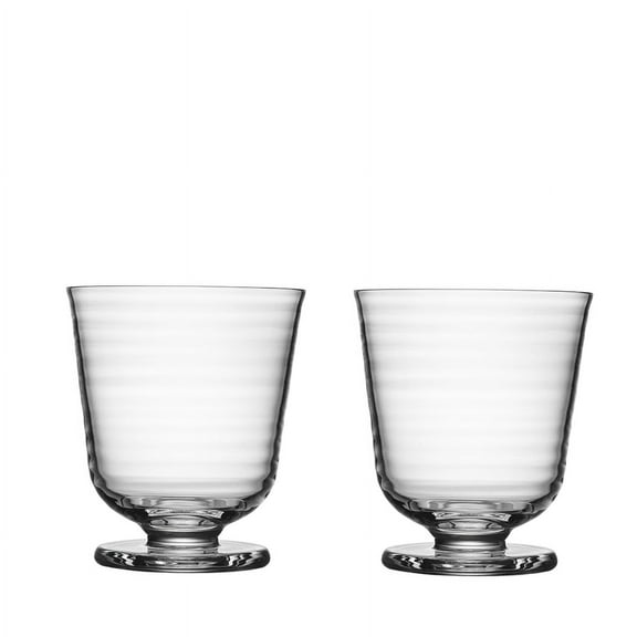 Kosta Boda Viva 7 oz. All Purpose Footed Tumbler/Beverage Glasses, Set of 2