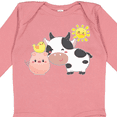 thumbnail image 4 of Inktastic Fun Farm Animals Cow, Pig, Chick Boys or Girls Long Sleeve Baby Bodysuit, 4 of 5