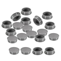 Uxcell 26Pack 1-3/16" Plastic Hole Plugs Panel Flush Type Knockout Locking Plugs, Gray