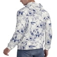 thumbnail image 3 of Hoodies for Men - Indigo Tie Dye Long Sleeve Comfrt Men'S Fashion Hoodies & Sweatshirts, Sweatshirts for Men Hoodies Pullover Clothing Clothes with Pouch, 3 of 7