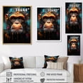 thumbnail image 4 of Designart "Graffiti-Styled Pop Art Apes" Orangutan Canvas Prints, 4 of 7