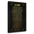 thumbnail image 1 of Alone Poem Wall Decor Edgar Allan Poe Quote Wall Art Poetry Poster Decorations Artwork Canvas Paintings for Bathroom Contemporary Prints Canvas Framed 16×24 in, 1 of 5
