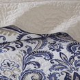 thumbnail image 4 of Madison Park Cali 6 Piece Quilted Coverlet Set, Full/Queen, Blue, 4 of 5