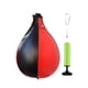 thumbnail image 1 of Saco de boxeo de velocidad, de cuero sintético, para boxeo, muay thai y fitness. Negro Rojo, 1 of 9