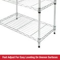 thumbnail image 6 of Rubbermaid 3-Tier Heavy Duty Chrome Wire Shelving Unit, 450lb Capacity, 6 of 10