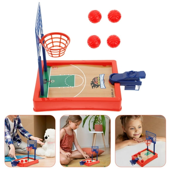 Huarll Clearance Mini Basketball Shooting Toy, Mini Basketball Game Set Tabletop Finger Basketball For Desk 2 Player Interactive Shooting Game With 4 Fun Desk Games For And Adults