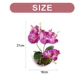 thumbnail image 2 of Bonsái de orquídea phalaenopsis de tres puntas, flor artificial, planta de decoración en maceta, planta verde, decoración del hogar, 2 of 5