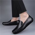 thumbnail image 6 of Men's Leather Loafers Casual Slip-On Driving Shoes Breathable Moccasins Zapatos de vestir Mocasines elegantes, 6 of 7
