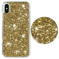 thumbnail image 5 of Allytechgroup Glitter Bling Case Compatible with Apple iPhone X/ iPhone XS for Girls Women, Slim Fit Soft TPU Back Cover Anti-Scratch Bumper Shockproof Phone Case for iPhone X/ iPhone XS, Gold, 5 of 5