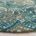 thumbnail image 3 of SAFAVIEH Marquee Georgiana Floral Area Rug, Aqua/Green, 6' x 6' Round, 3 of 10