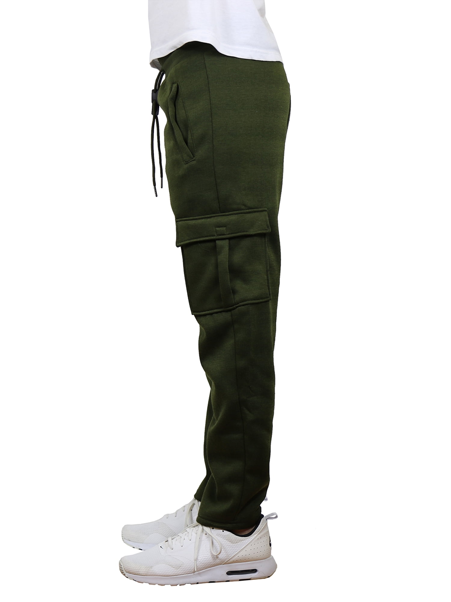 galaxy by harvic men's slim fit fleece jogger pants