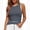 17# Navy, variant on Tank Tops for Women Summer Striped Ribbed Knit Slim Fit Side Ruched | Wide Strap, Fashion Clothing, Sleeveless Shirts