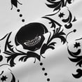thumbnail image 5 of Homewish Bohemian Skull Skeleton Blackout Curtains,White Black Damask Curtains Pack of 2 (42x84 Each),Halloween Living Room Curtains, 5 of 6