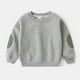 thumbnail image 1 of Sudadera sin capucha para niños, jersey informal de cuello redondo con bloques de color, sudadera con capucha informal para niños, top deportivo con capucha, top de algodón para niños, 1 of 6