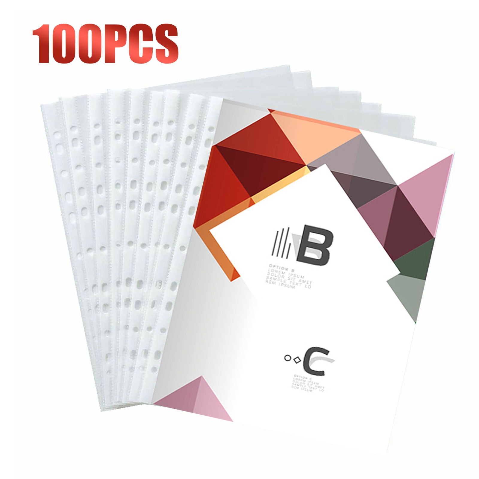 Sleeves Sheet Protector Clear Plastic Page Office Documents Protection 200 PACK 