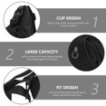 thumbnail image 3 of ADDHAT Chest Negro Con Materiales Y Compartimentos Seguros Para Objetos Personales, 3 of 6