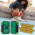 thumbnail image 2 of Estuche para lápices con relleno de Minecraft y papelería para niños, color verde, 2 of 7