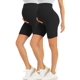 thumbnail image 1 of Pantalones cortos de maternidad BONVIGOR Over The Belly-5 Biker Workout Yoga, 1 of 6