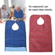 thumbnail image 4 of Baberos impermeables para adultos, lavables y reutilizables, para la hora de la comida, babero doble capa, extra largo, color azul, para hombres y mujeres Ecomeon  no, 4 of 6