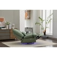 thumbnail image 5 of 270° Swivel Power Recliner Chair with Bluetooth Music Player, Intelligent Voice Control Reclining Chairs with USB Ports, Phone Holder and Hidden Arm Storage, Electric Rocker Sofa, 5 of 7