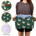 thumbnail image 7 of 2-Pack Square Closet Organizers with Handles Open Basket Bins White Goose Carrying Christmas Gift Storage Basket for Home Office, 7 of 7