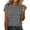 Black, variant on Comdrip Women Short Sleeve Striped Crew Neck Trendy Comfy Lightweight Summer Tops Casual Basic Versatile Daily Office Tee Shirts Black L