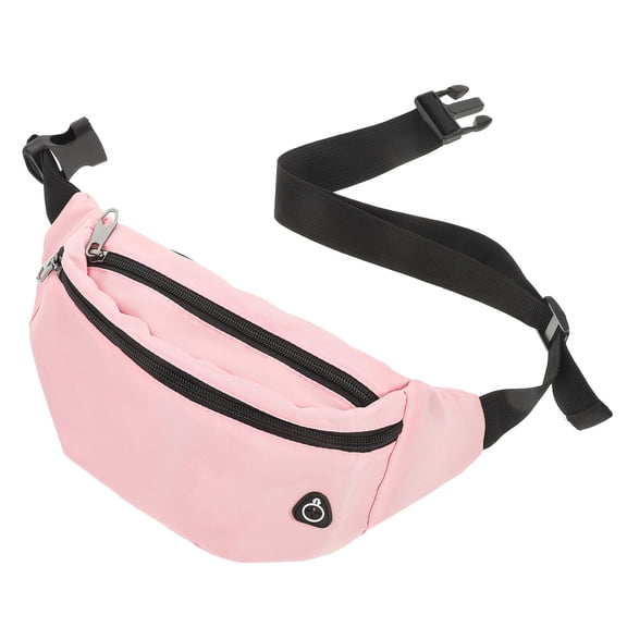 Luxshiny Fashion Waist Bag in Pink with Multiple Small Pockets for Organized Storage