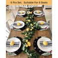 thumbnail image 4 of 15 Inch Round Placemats Set of 6, Christmas Truck Non Slip Heat Insulation PP Table Mats, Winter Snowflakes Xmas Tree Deer Black Washable Place Mats for Kitchen Dining Party Table Decor, 4 of 7