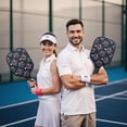 thumbnail image 6 of Pickleball Paddles Set,Pioneer Flower Floral Print Pattern Fiberglass Surface Pickleball Racket Set with 2 Indoor Outdoor Pickleball Balls and Pickleball Bag,Pickle-ball Equipment, 6 of 6