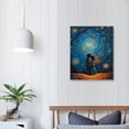 thumbnail image 4 of COMIO  Starry Sky Picture Canvas Wall Art Print - Modern Artwork Abstract Landscape Picture Printed on Canvas Wall Art - Suitable for Living Room Wall Decor and Home Decor, 4 of 5