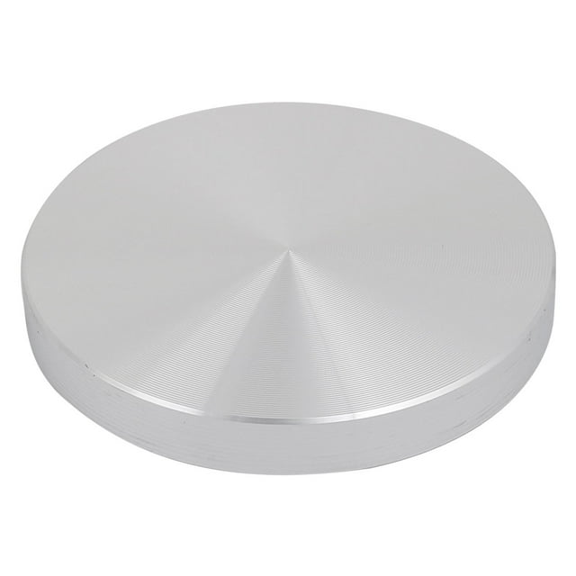 Unique Bargains 60mmx8mm M8 Tea Table Glass Top Circle Aluminum Disc Adapter Silver Tone
