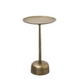thumbnail image 7 of Creative Co-Op Vintage Aluminum Side Table, Antique Brass Finish, 7 of 7
