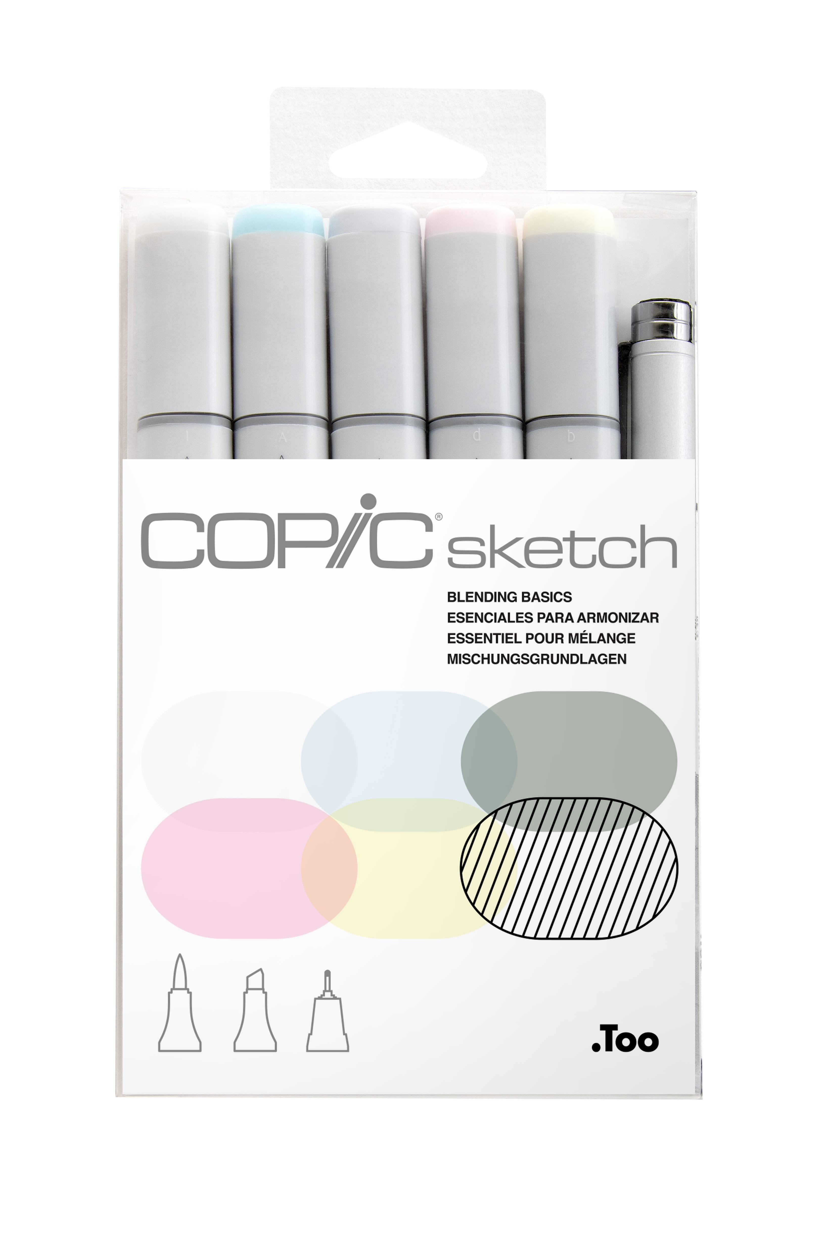 Copic Sketch Marker Set, 6-Colors, Grays - Walmart.com