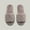 Beige, variant on Women's Plush Open Toe Slippers Soft Cozy Indoor House Shoes Non Slip