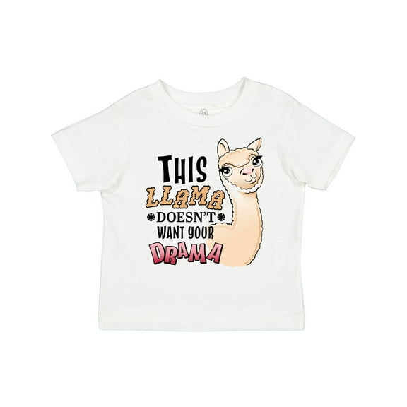 Inktastic This Llama Doesn't Want Your Drama Cute Llama Boys or Girls Toddler T-Shirt